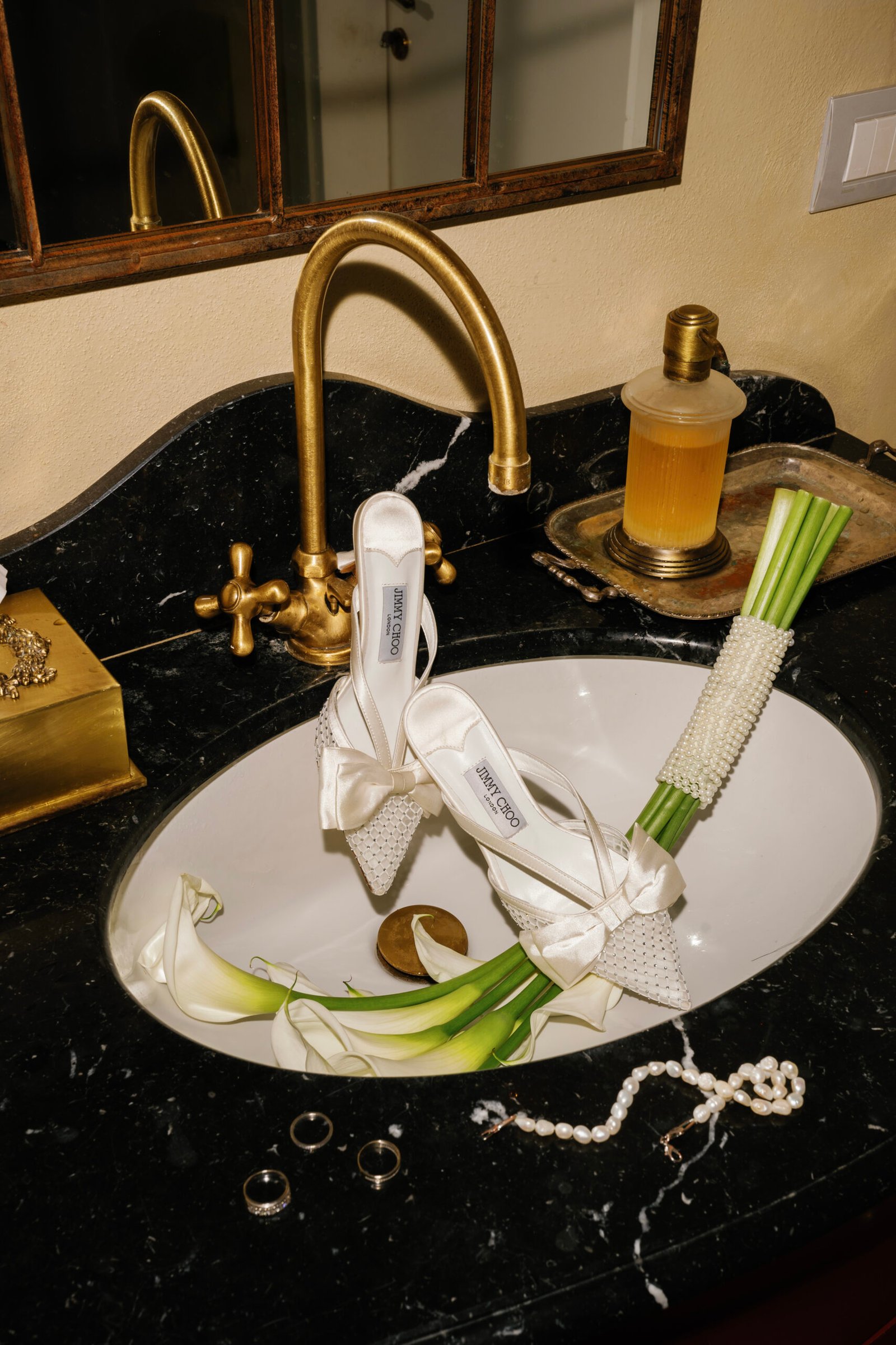 Champagne tower or celebration moment