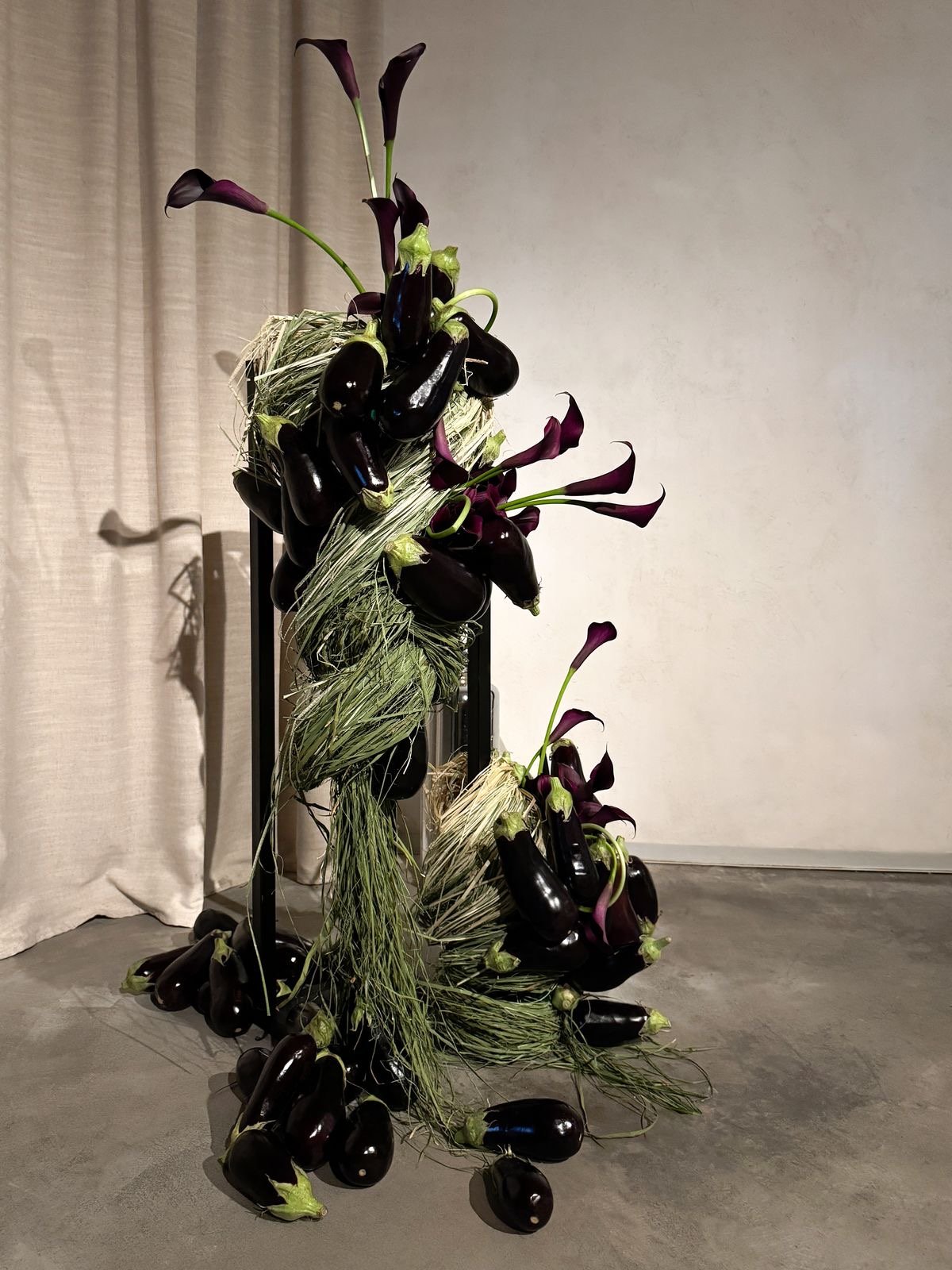 Floral installations editorial scene