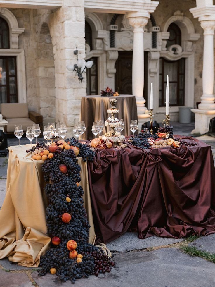 Wine table editorial scene
