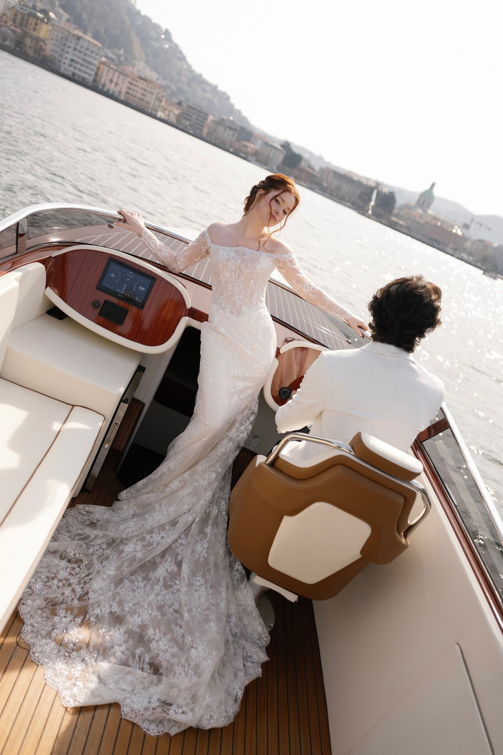 Private Lake Como boat editorial