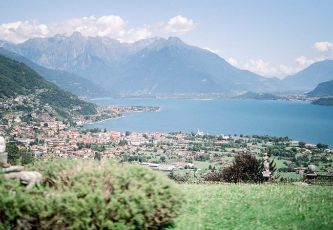 The Lake Como, view on the city and mountains